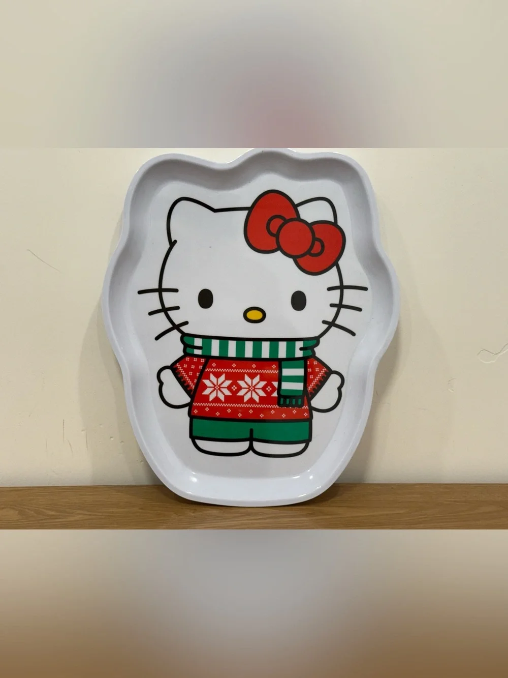 Sanrio Hello Kitty Holiday Tray in Red, Green & White